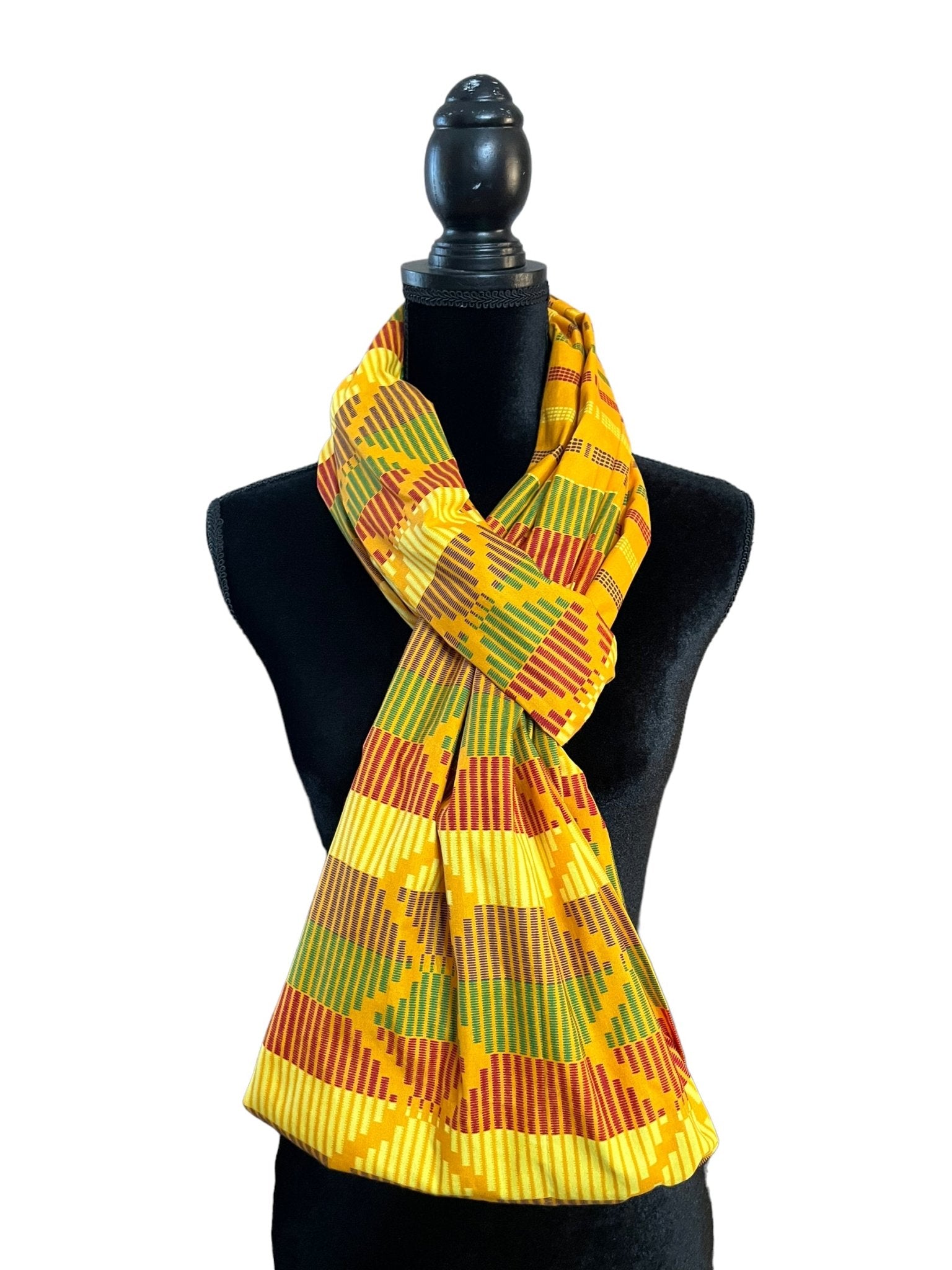 KENTE Yellow Infinity Scarf - Zesty - Couture