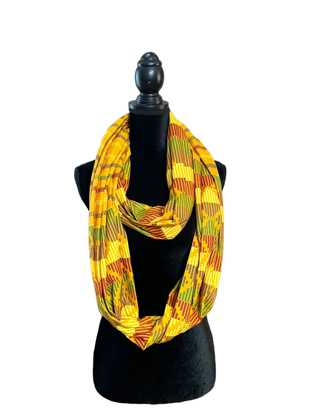 KENTE Yellow Infinity Scarf - Zesty - Couture