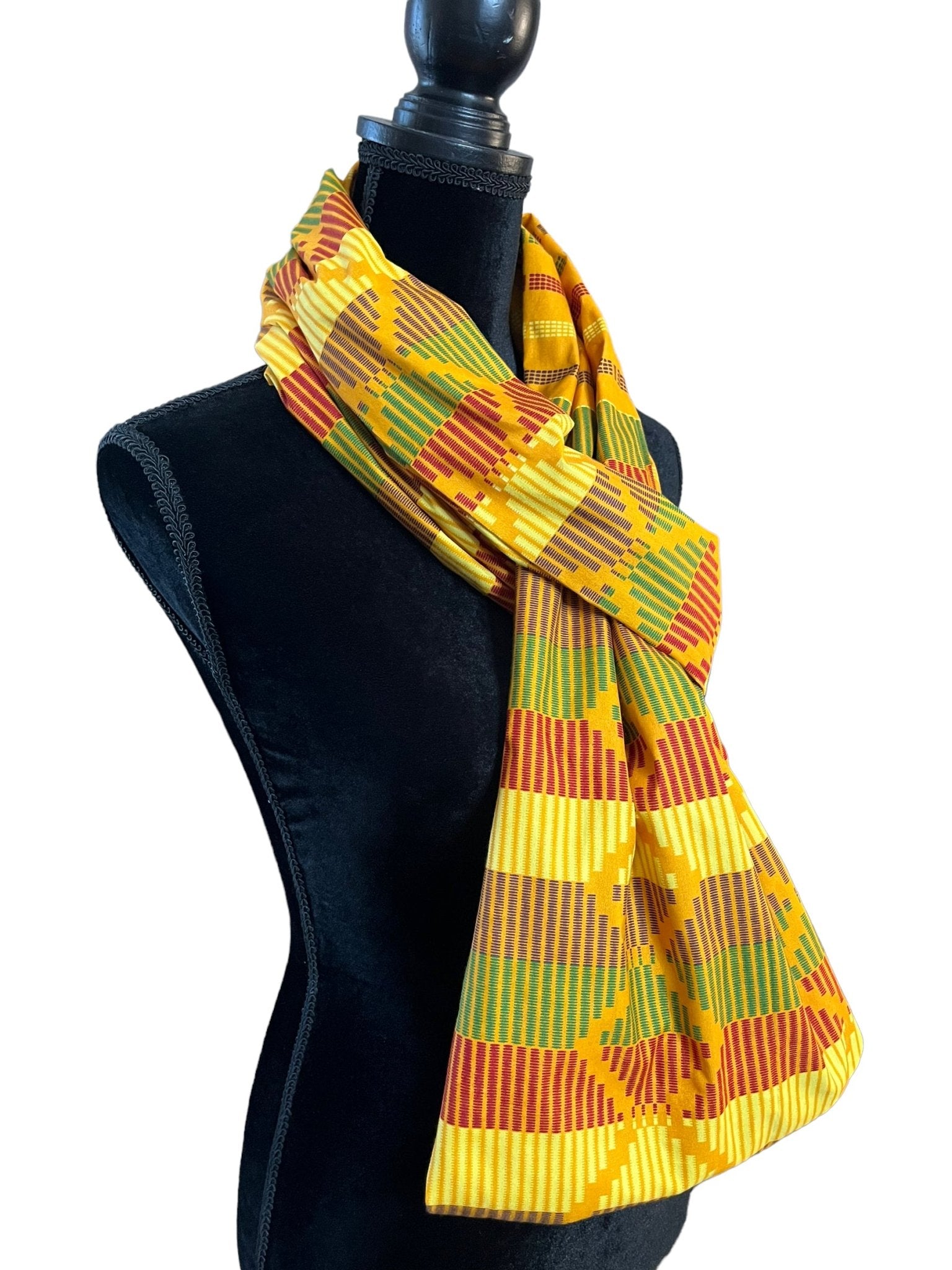 KENTE Yellow Infinity Scarf - Zesty - Couture