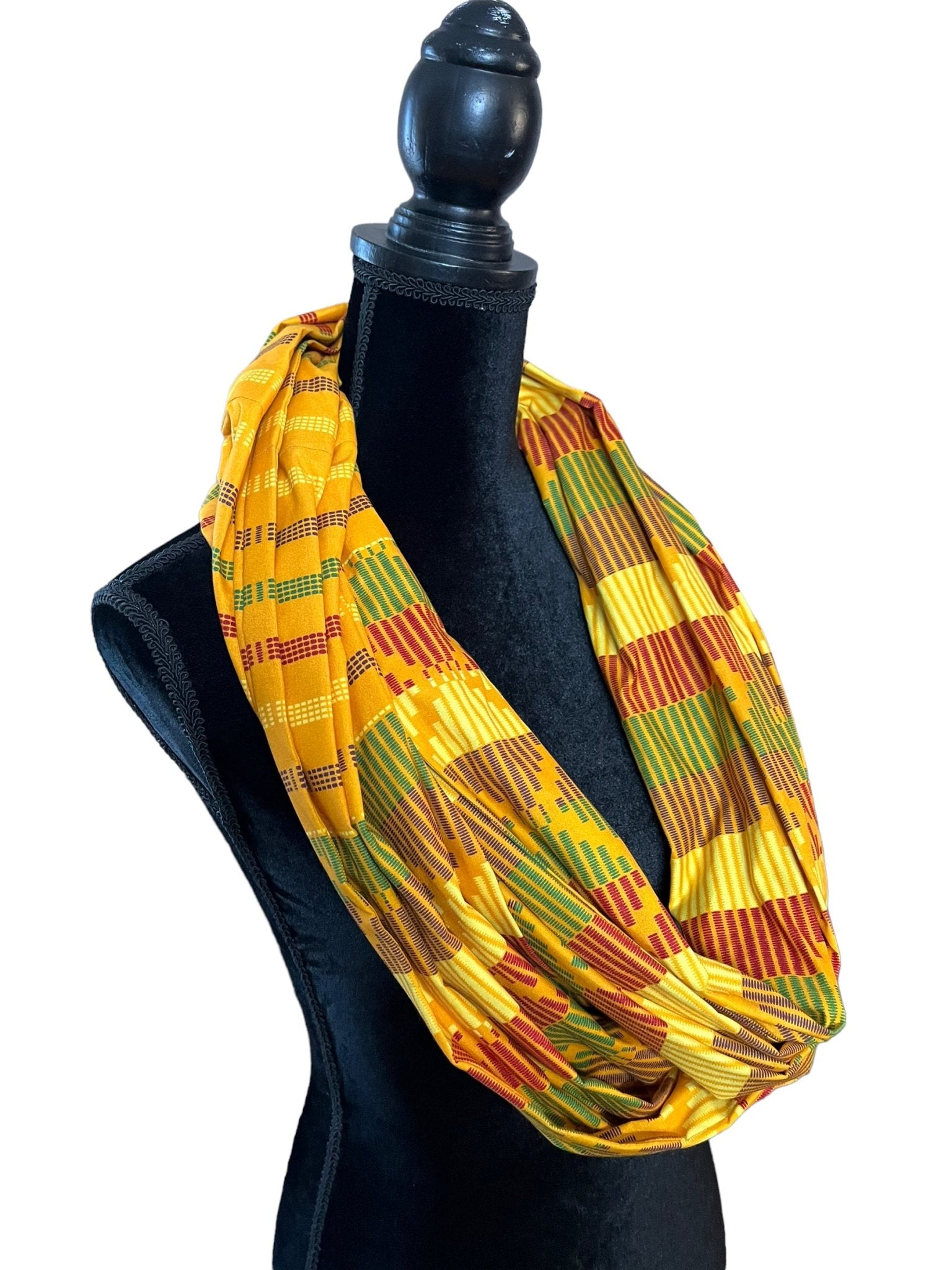 KENTE Yellow Infinity Scarf - Zesty - Couture