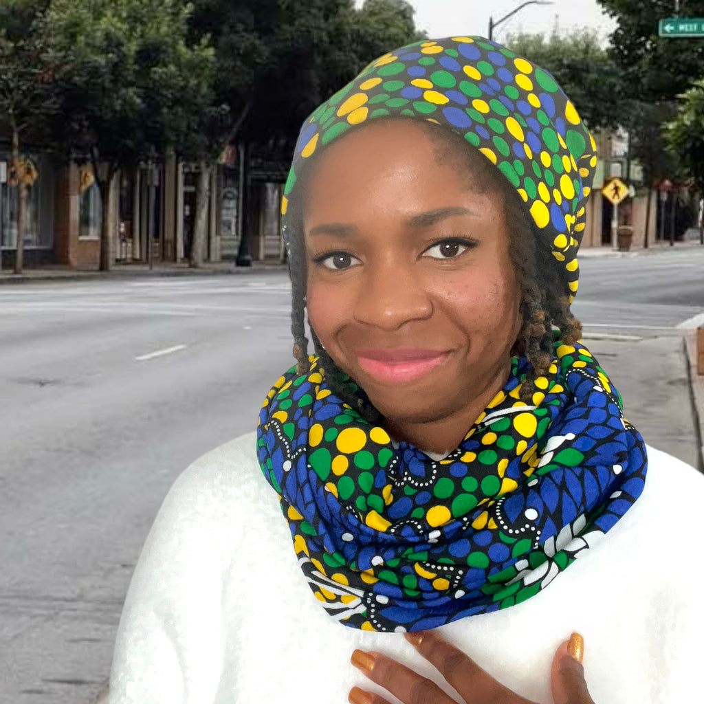 Matching Beanie and Infinity Scarf - Zesty - Couture