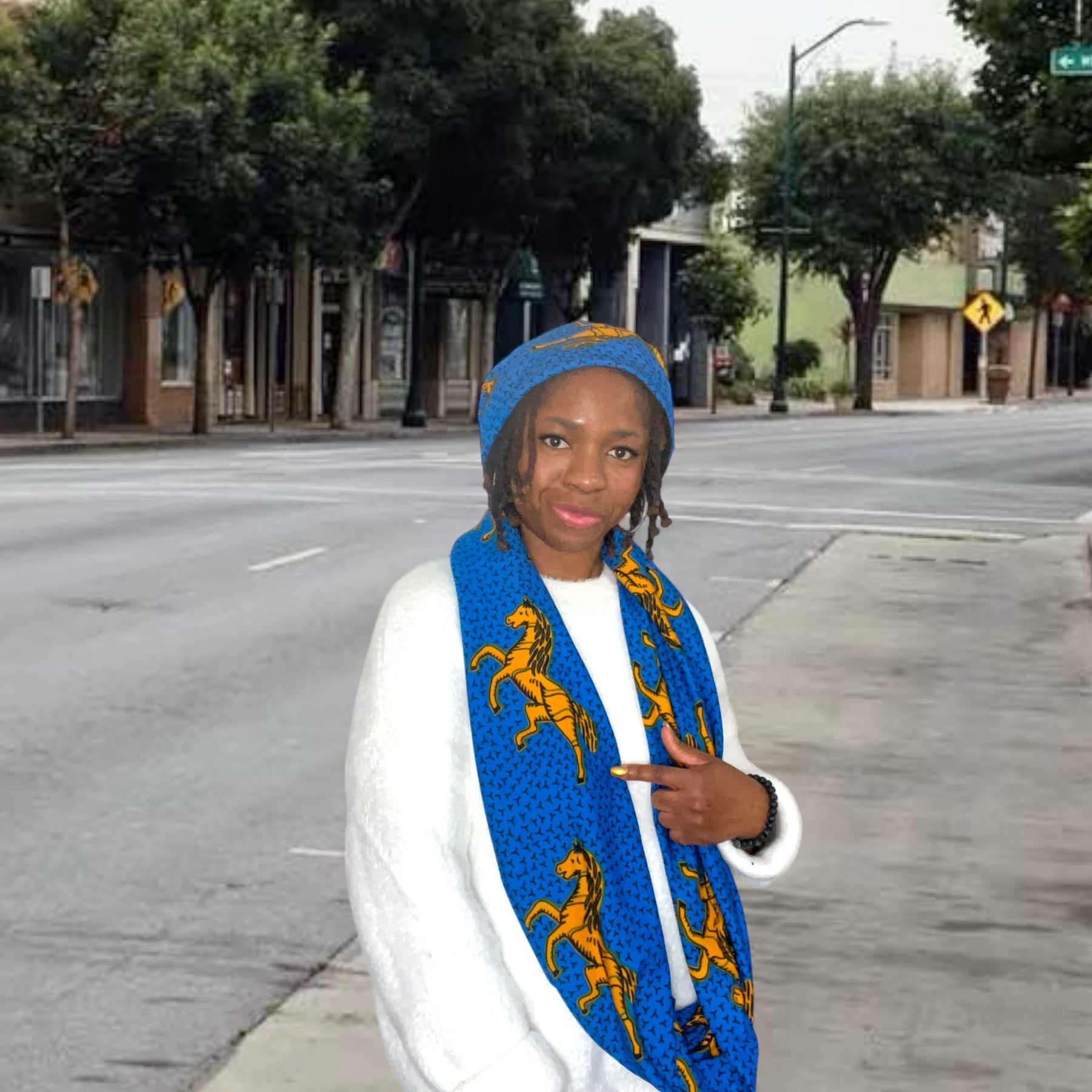 Matching Beanie and Infinity Scarf - Zesty - Couture