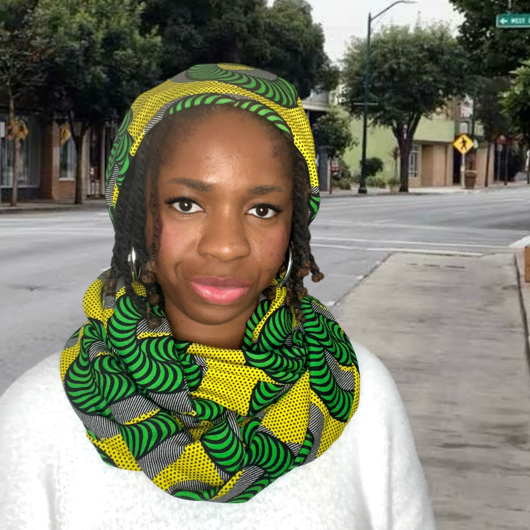 Matching Beanie and Infinity Scarf - Zesty - Couture