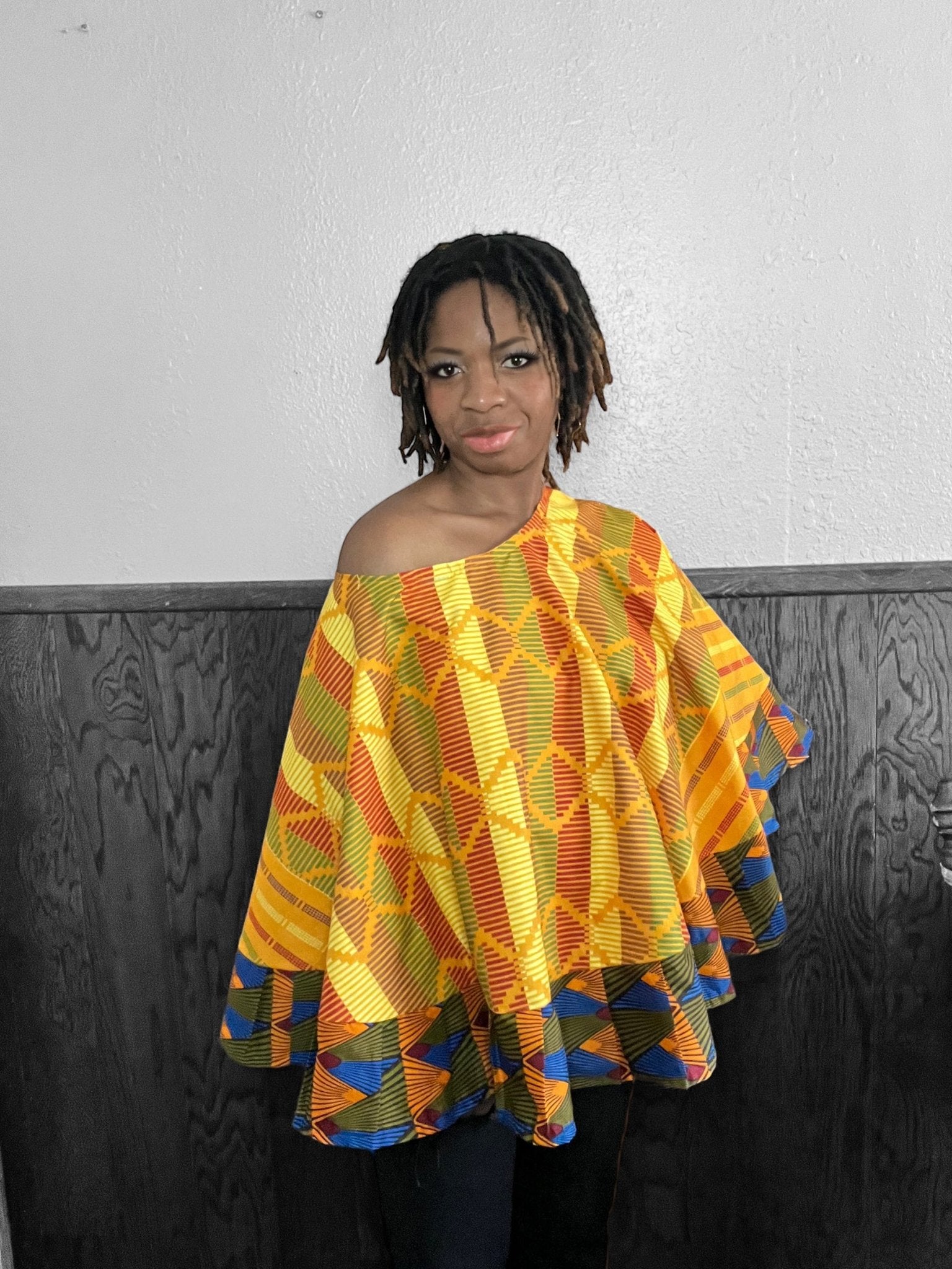 NKECHI Cape Top/Shrug - Zesty - Couture