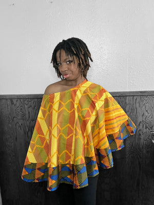 NKECHI Cape Top/Shrug - Zesty - Couture