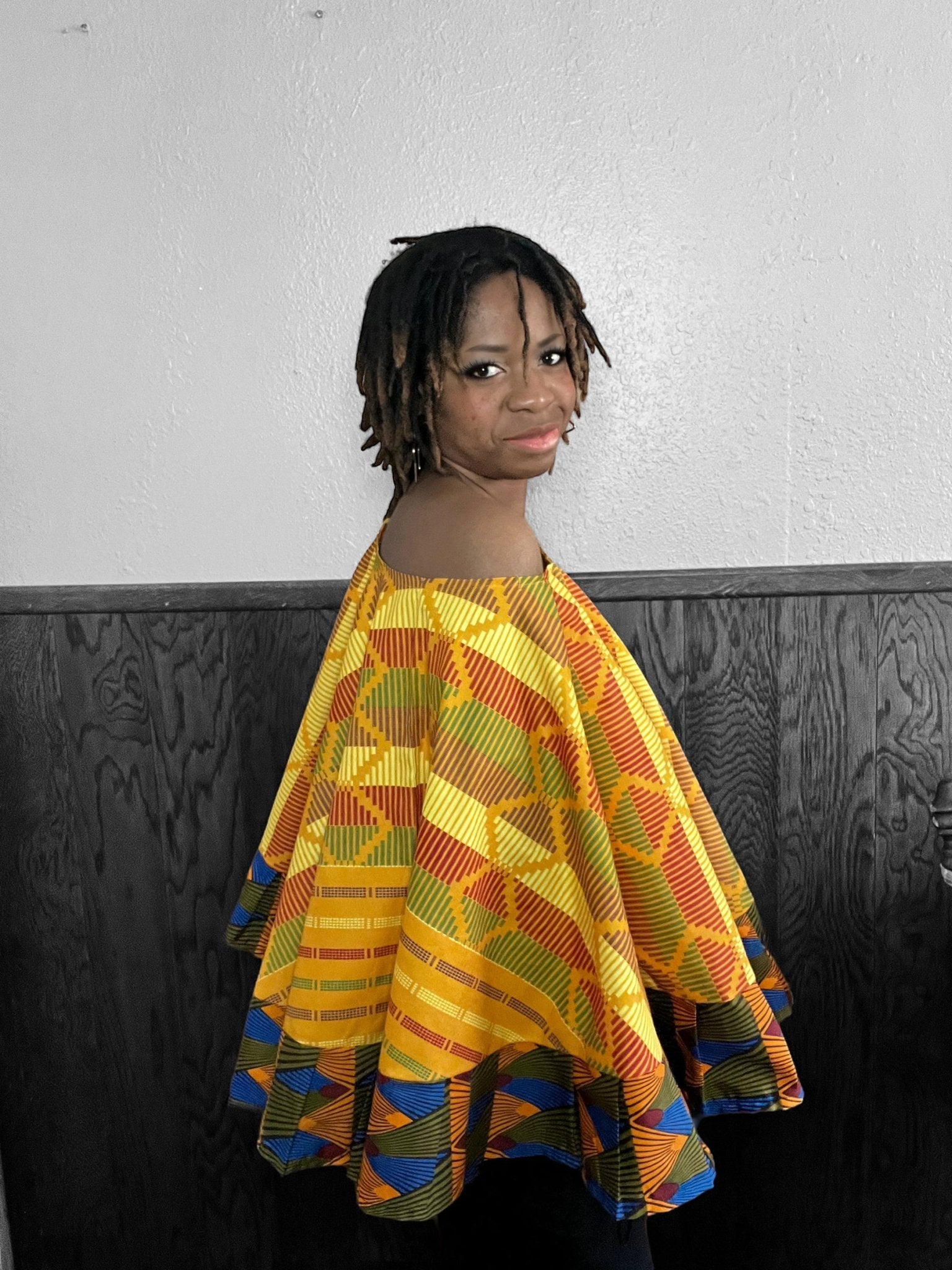 NKECHI Cape Top/Shrug - Zesty - Couture