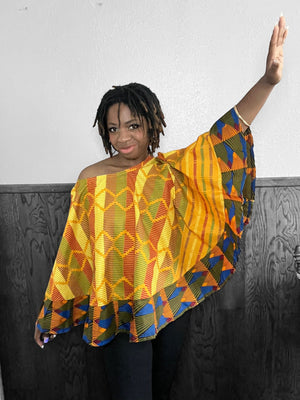 NKECHI Cape Top/Shrug - Zesty - Couture