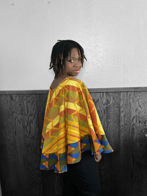 NKECHI Cape Top/Shrug - Zesty - Couture