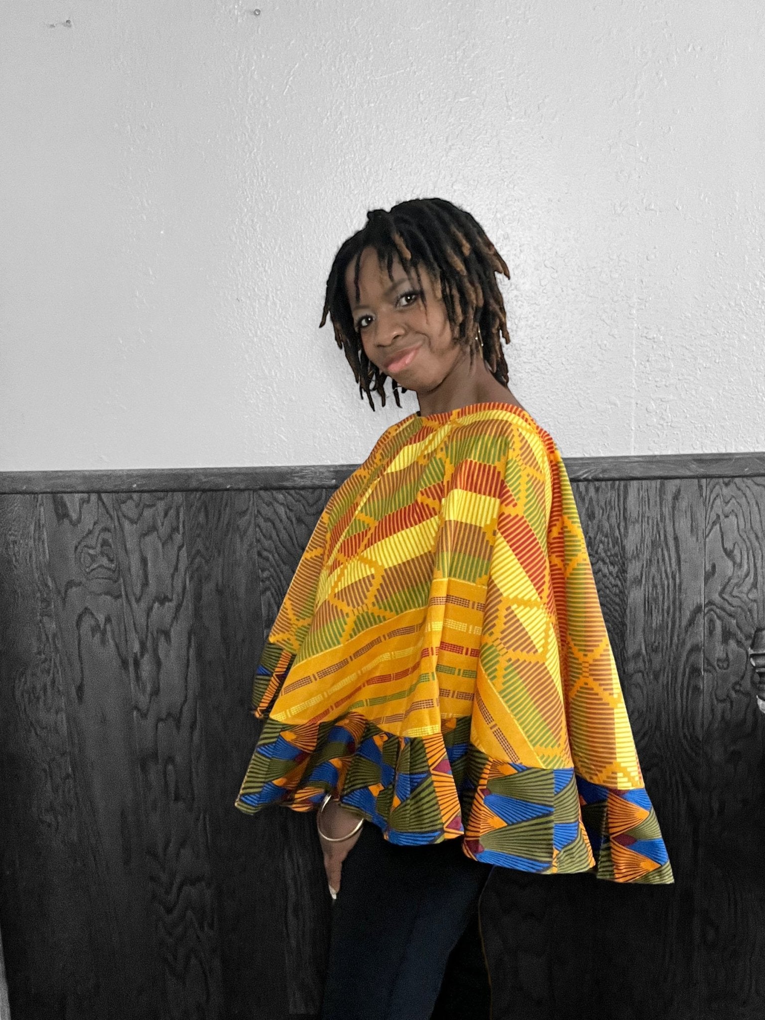 NKECHI Cape Top/Shrug - Zesty - Couture