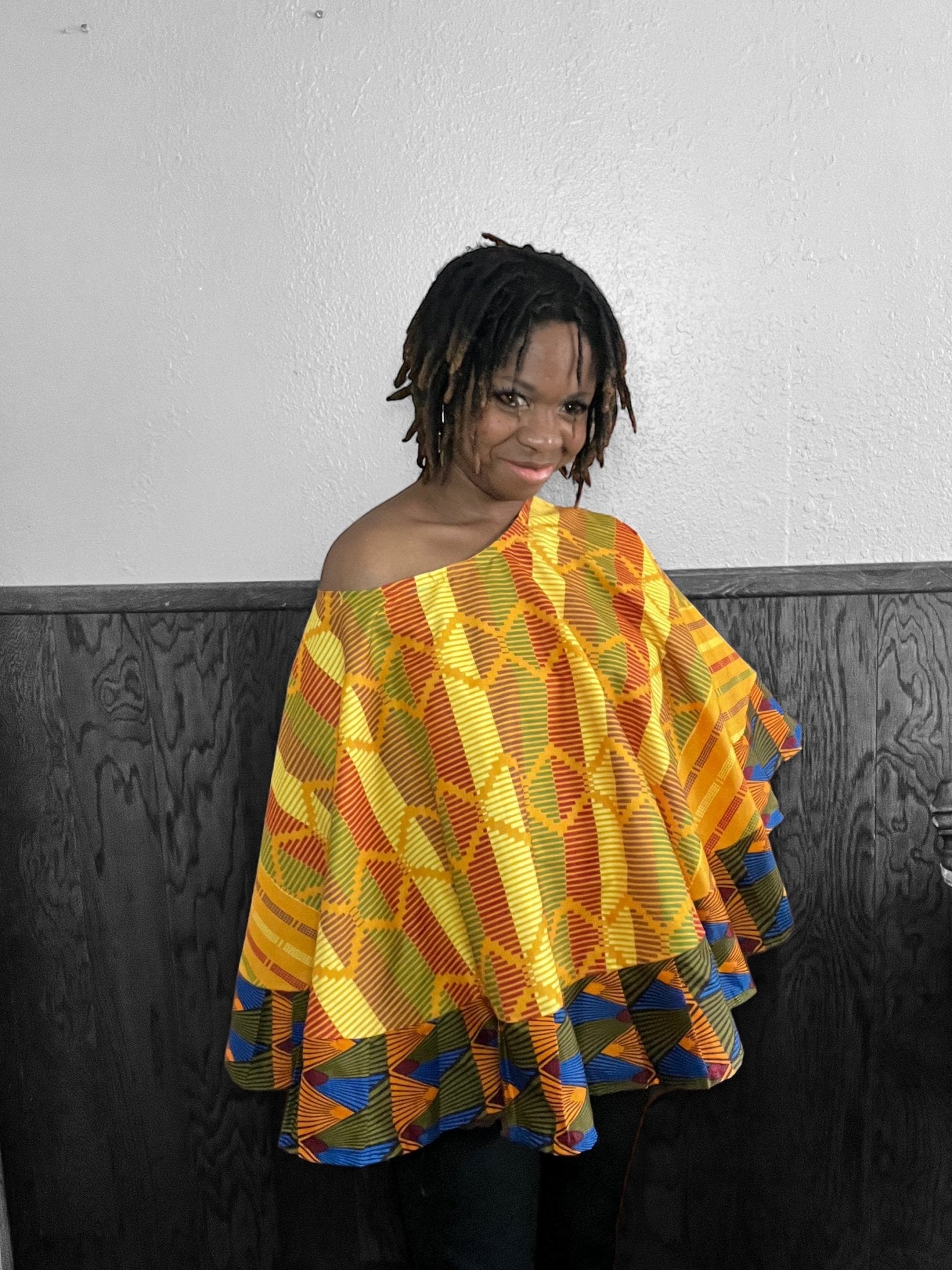 NKECHI Cape Top/Shrug - Zesty - Couture