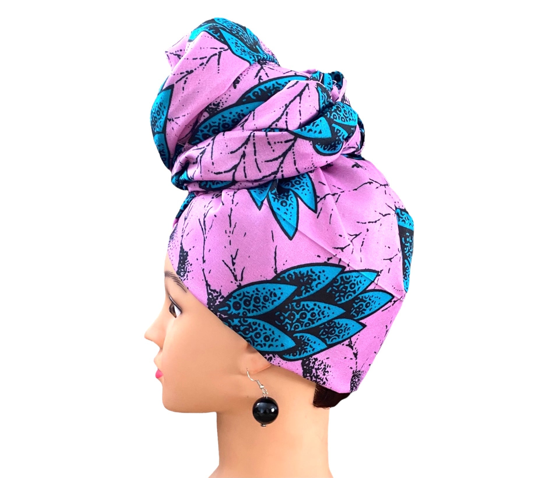 Purple/Turquoise Head - Wrap - Zesty - Couture