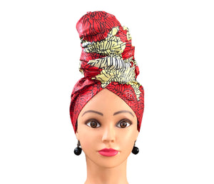 Red/Cream Head - Wrap - Zesty - Couture