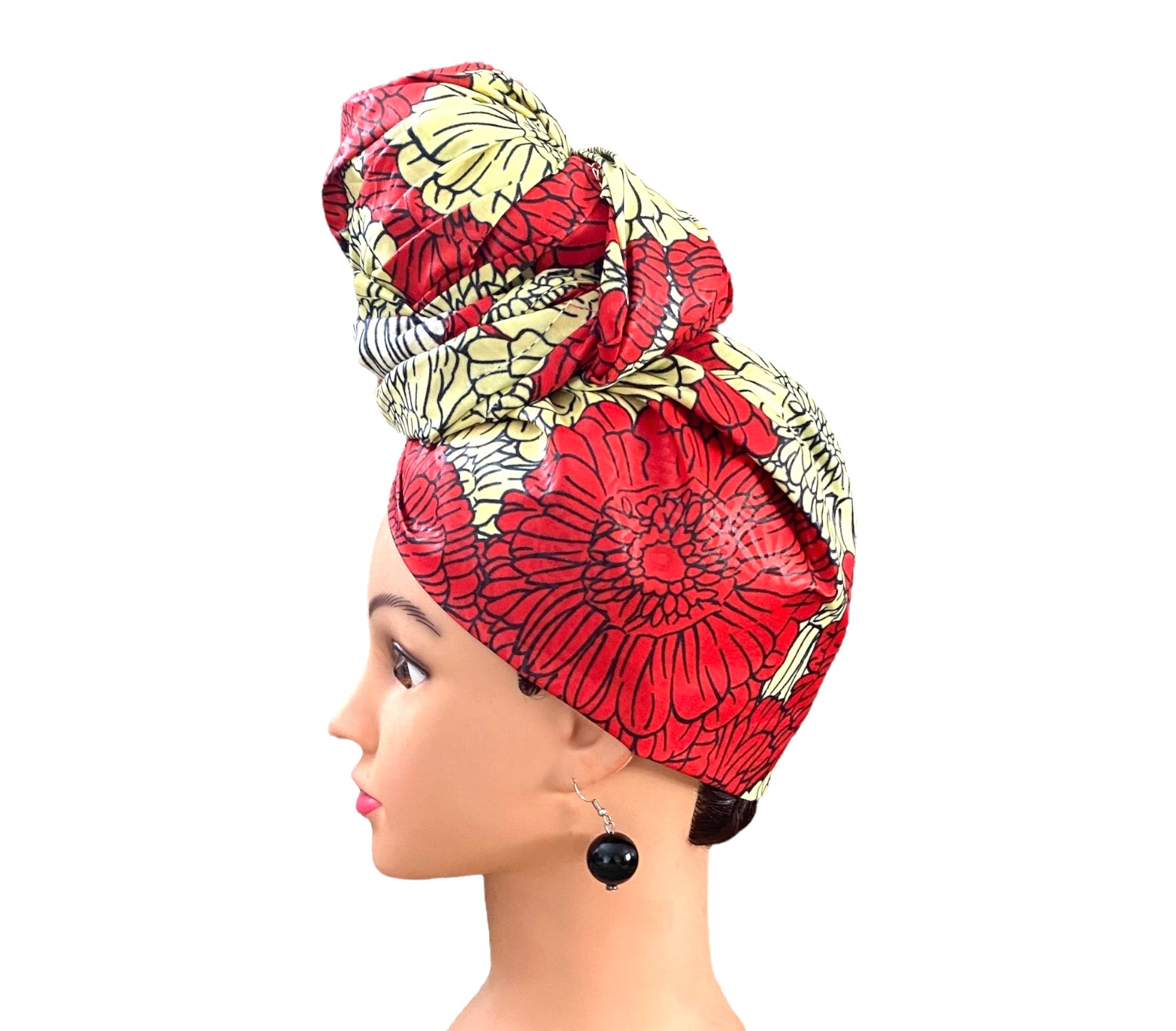 Red/Cream Head - Wrap - Zesty - Couture