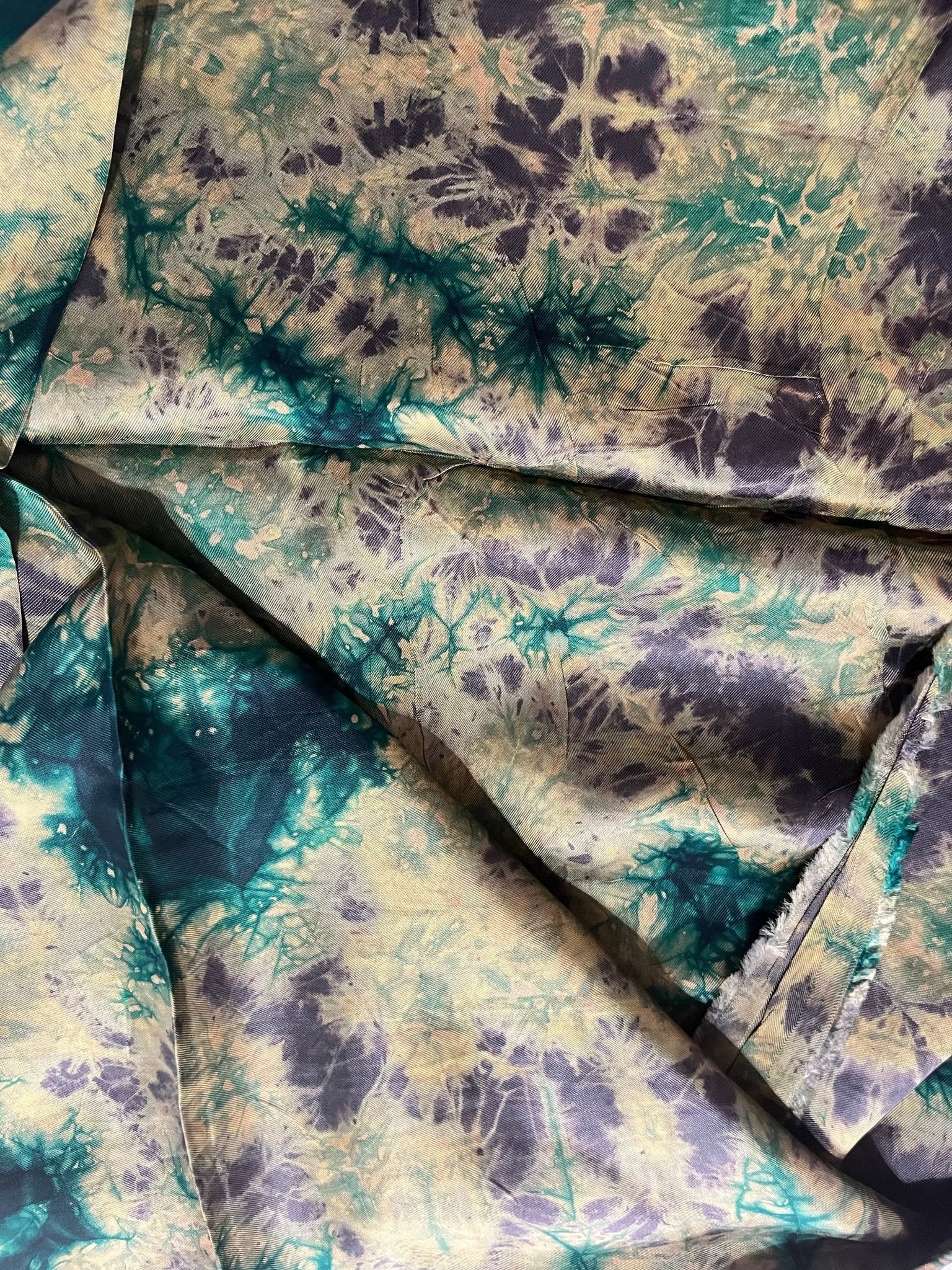 Silk Adire Fabric - Zesty - Couture