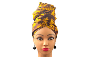 YELLOW/BROWN Head - Wrap - Zesty - Couture