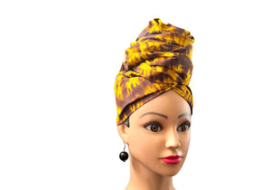 YELLOW/BROWN Head - Wrap - Zesty - Couture