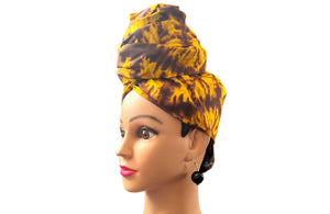 YELLOW/BROWN Head - Wrap - Zesty - Couture